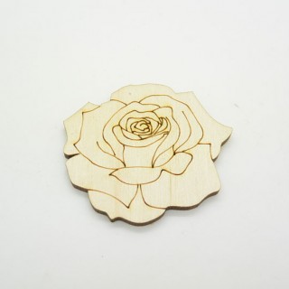 Ξύλινο Διακοσμητικό τριαντάφυλλο Ξύλινο Διακοσμητικό τριαντάφυλλο