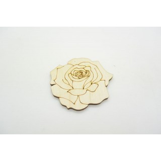 Ξύλινο Διακοσμητικό τριαντάφυλλο Ξύλινο Διακοσμητικό τριαντάφυλλο