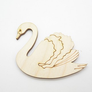 Ξύλινος Διακοσμητικός κύκνος
