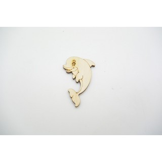 Ξύλινο Διακοσμητικό δελφίνι