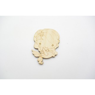 Ξύλινη Διακοσμητική γοργόνα