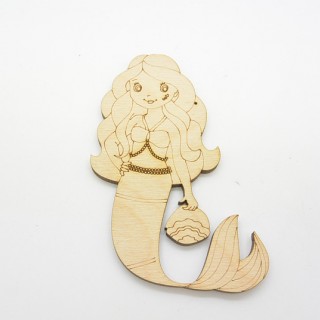 Ξύλινη Διακοσμητική γοργόνα Ξύλινη Διακοσμητική γοργόνα