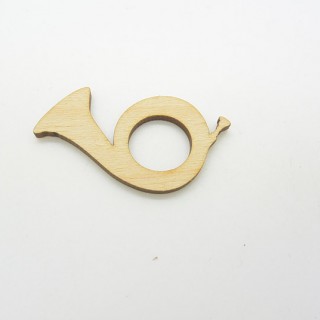 Ξύλινο Διακοσμητικό μουσικό κόρνο Ξύλινο Διακοσμητικό μουσικό κόρνο