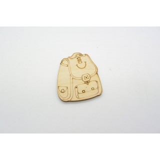 Ξύλινη Διακοσμητική σχολική τσάντα Ξύλινη Διακοσμητική σχολική τσάντα