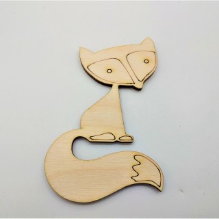 Ξύλινη Διακοσμητική αλεπού 