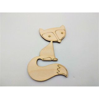 Ξύλινη Διακοσμητική αλεπού 