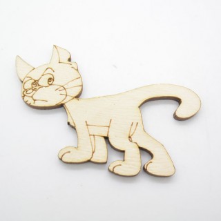 Ξύλινο Διακοσμητικό γατούλα του δρακουμέλ Ξύλινο Διακοσμητικό γατούλα του δρακουμέλ