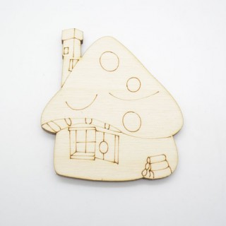 Ξύλινο Διακοσμητικό μανιταρόσπιτο Ξύλινο Διακοσμητικό μανιταρόσπιτο