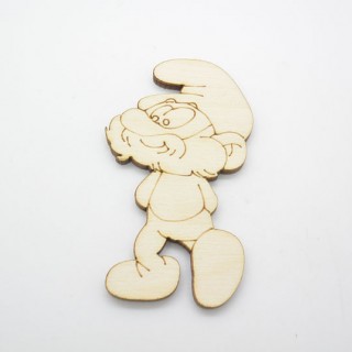 Ξύλινο Διακοσμητικό παπαστρούμφ Ξύλινο Διακοσμητικό παπαστρούμφ