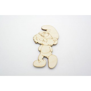 Ξύλινο Διακοσμητικό παπαστρούμφ Ξύλινο Διακοσμητικό παπαστρούμφ