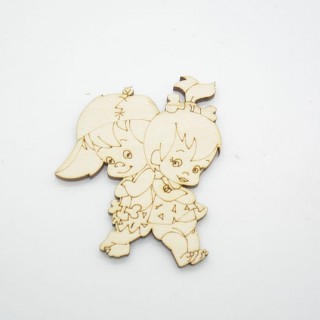 Ξύλινο Διακοσμητικό σταλίτσα και bam bam