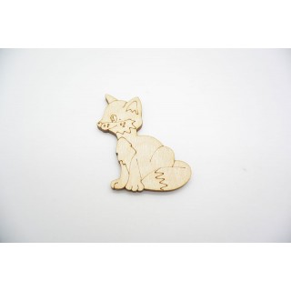 Ξύλινη Διακοσμητική αλεπού