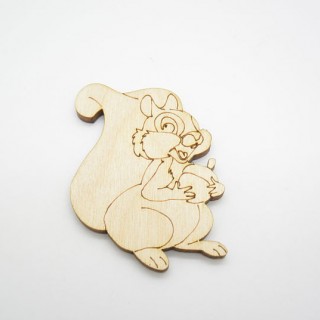 Ξύλινος Διακοσμητικός σκίουρος