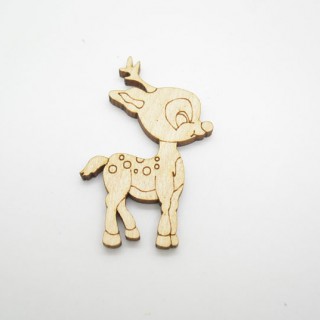 Ξύλινο Διακοσμητικό ελαφάκι