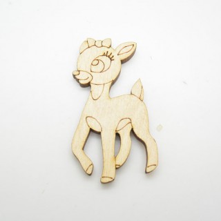 Ξύλινο Διακοσμητικό ελαφάκι