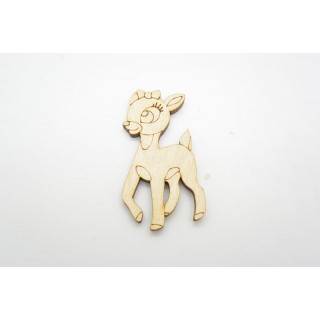 Ξύλινο Διακοσμητικό ελαφάκι