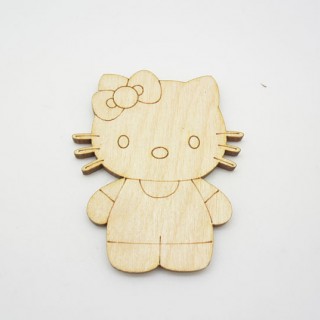Ξύλινο Διακοσμητικό hello kitty