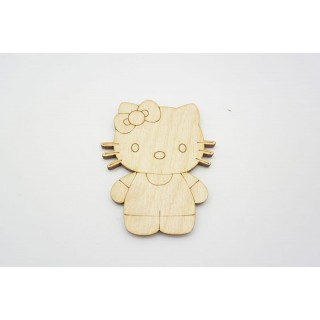 Ξύλινο Διακοσμητικό hello kitty Ξύλινο Διακοσμητικό hello kitty