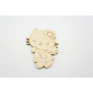 Ξύλινο Διακοσμητικό hello kitty αγγελάκι Ξύλινο Διακοσμητικό hello kitty αγγελάκι