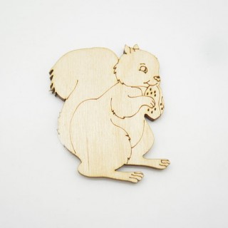 Ξύλινος Διακοσμητικός σκίουρος