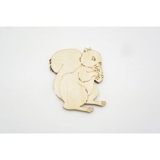 Ξύλινος Διακοσμητικός σκίουρος