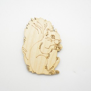 Ξύλινος Διακοσμητικός σκίουρος 