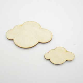 Ξύλινα Διακοσμητικά συννεφάκια