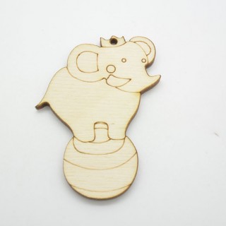 Ξύλινο Διακοσμητικό ελέφαντας τσίρκου Ξύλινο Διακοσμητικό ελέφαντας τσίρκου