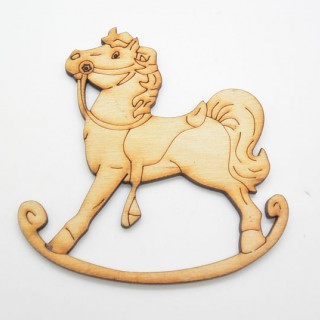 Ξύλινο Διακοσμητικό αλογάκι καρουζέλ