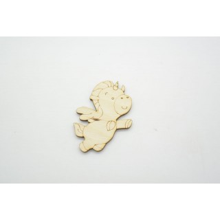 Ξύλινο Διακοσμητικό μονόκερος 