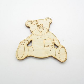 Ξύλινο Διακοσμητικό αρκουδάκι 