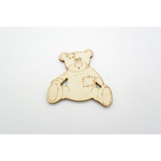 Ξύλινο Διακοσμητικό αρκουδάκι 