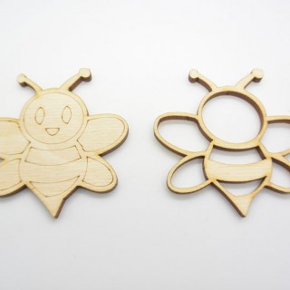 Ξύλινη Διακοσμητική μέλισσα