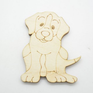 Ξύλινο Διακοσμητικό σκυλάκι λαμπραντόρ
