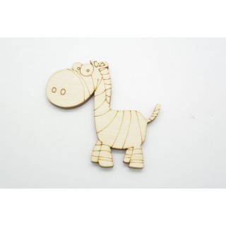 Ξύλινο Διακοσμητικό ζέβρα