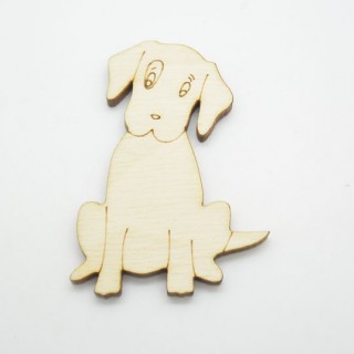 Ξύλινο Διακοσμητικό σκυλάκι λαμπραντόρ