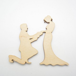 Ξύλινο Διακοσμητικό ζευγάρι Ξύλινο Διακοσμητικό ζευγάρι