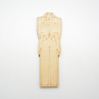 Ξύλινο Διακοσμητικό γαμπριάτικο κουστούμι Ξύλινο Διακοσμητικό γαμπριάτικο κουστούμι