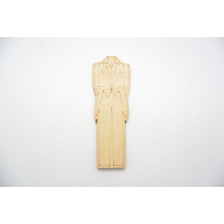 Ξύλινο Διακοσμητικό γαμπριάτικο κουστούμι Ξύλινο Διακοσμητικό γαμπριάτικο κουστούμι