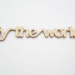 Ξύλινο Διακοσμητικό fly the world