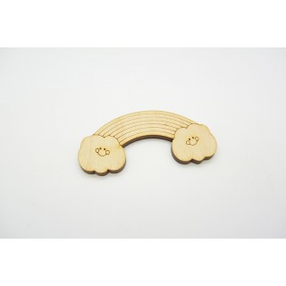 Ξύλινο Διακοσμητικό ουράνιο τόξο