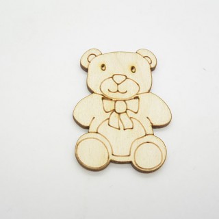 Ξύλινο Διακοσμητικό αρκουδάκι