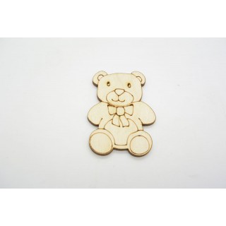 Ξύλινο Διακοσμητικό αρκουδάκι