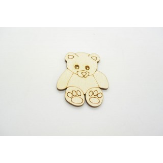 Ξύλινο Διακοσμητικό αρκουδάκι