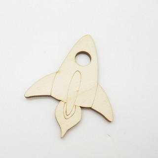 Ξύλινος Διακοσμητικός πύραυλος Ξύλινος Διακοσμητικός πύραυλος