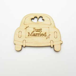 Ξύλινο Διακοσμητικό αυτοκίνητο Just Married Ξύλινο Διακοσμητικό αυτοκίνητο Just Married