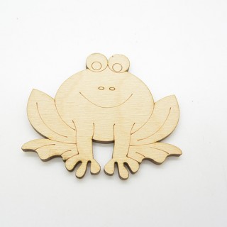 Ξύλινος Διακοσμητικός βάτραχος