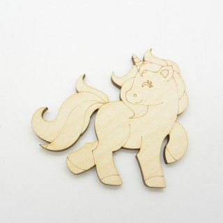 Ξύλινο Διακοσμητικό μονόκερος 