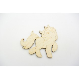 Ξύλινο Διακοσμητικό μονόκερος 