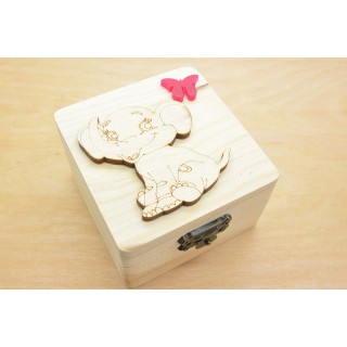 Ξύλινο κουτί ελεφαντάκι